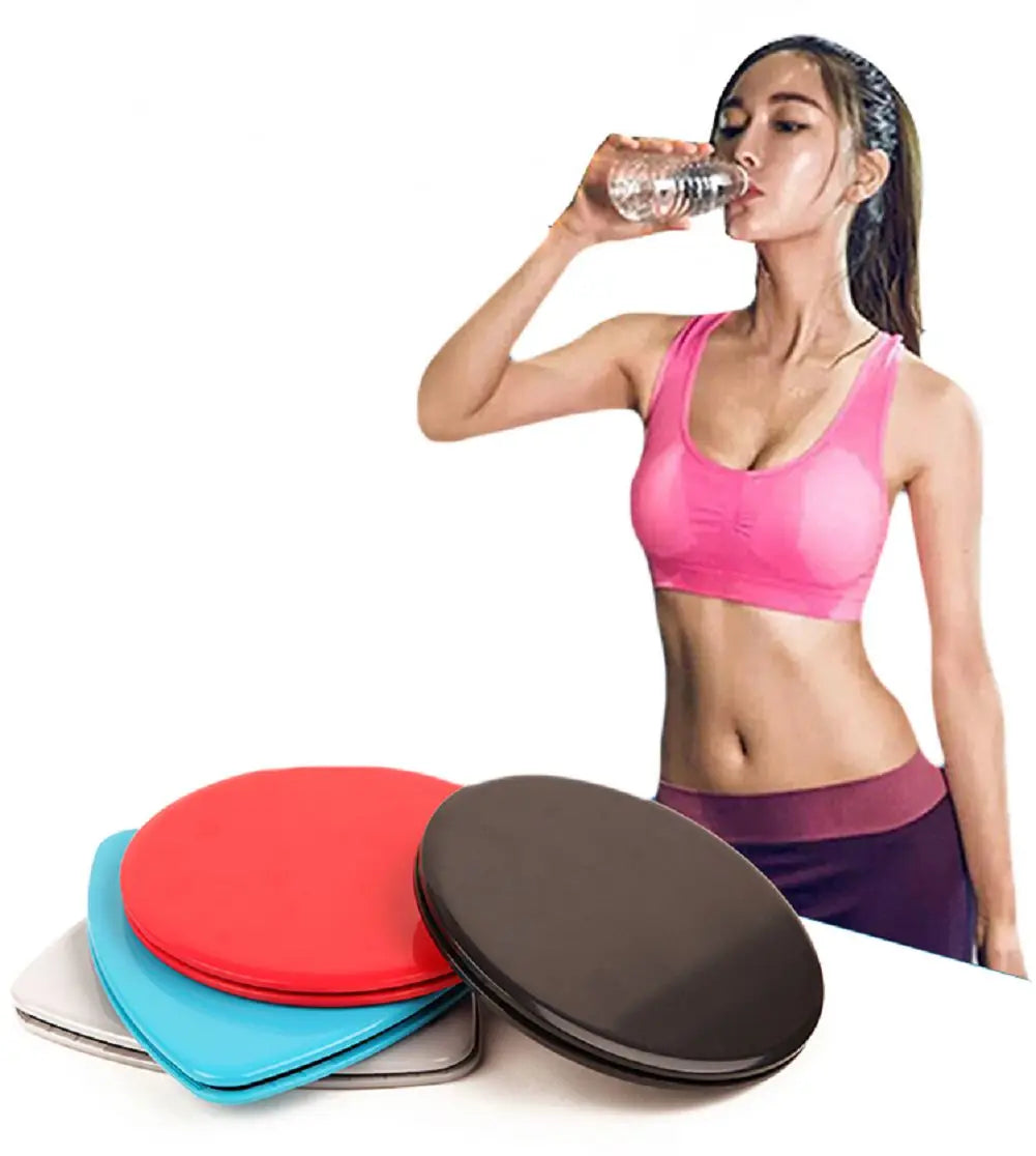 2Pcs Yoga Sliding Discs Fitness Core Training Pads Gym Workout Equipment For Abdominal Body Building Shaping Foot Gliding Disc