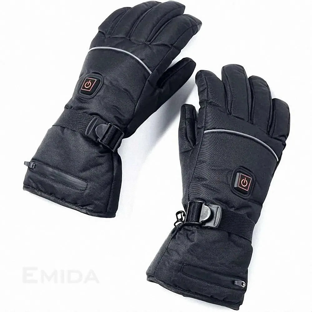 HG08 Outdoor Electric Heating Gloves Waterproof Guantes Touch Screen Li-Polymer Battery Riding Hiking Camping Motorbike Racing