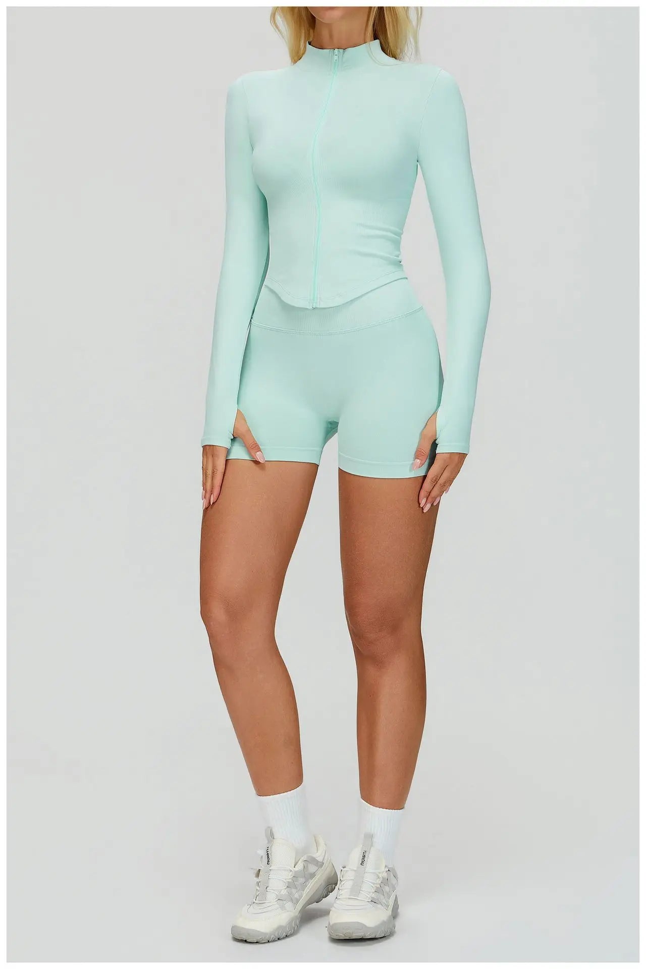 2/3PCS Seamless Yoga Set Gym Workout Suits Athletic Wear Women Legging Fitness Bra Crop Top Long Sleeve Sports Suits Sportswear