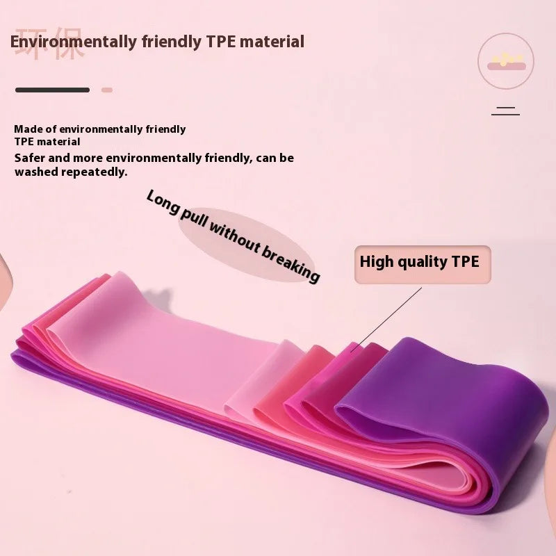 Portability TPE Resistance Bands Set Stretching Agility Training  Pilates Equipment Yoga Stretch Band Strength Training