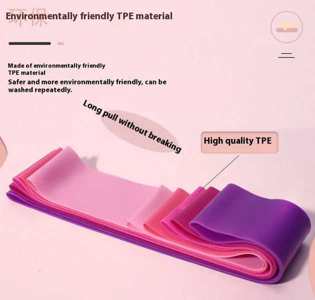 Portability TPE Resistance Bands Set Stretching Agility Training  Pilates Equipment Yoga Stretch Band Strength Training