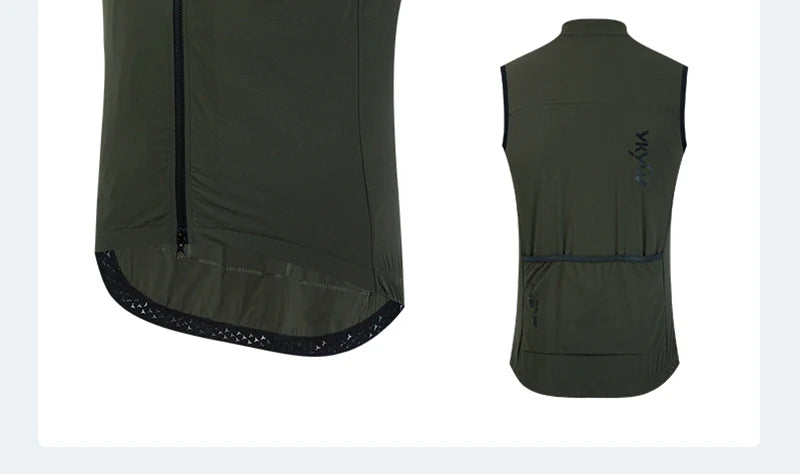 YKYW Cycling Vest Winter Waterproof Fleece Liner Rear Anti-slip Gripper Thermal Windproof Moisture Wicking 4 Pockets 7 color