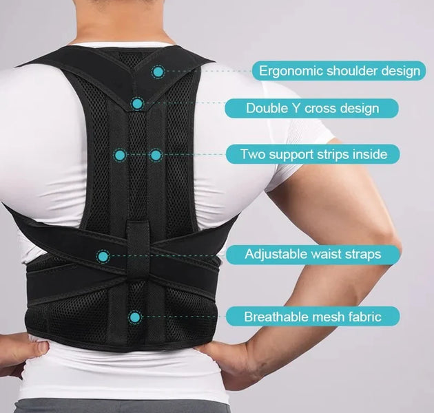 Back Posture Corrector brace Shoulder Support Belt Upper and Lower Back Pain Relief Improve Spine Clavicle Brace Posture Vest