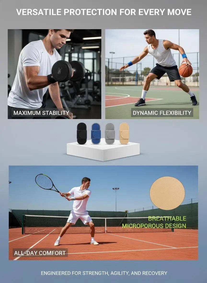 1 Piece Unisex Elastic Wrist Wraps Weight Lifting Brace Guard Band for Gym Fitness Protection Barbell Strap