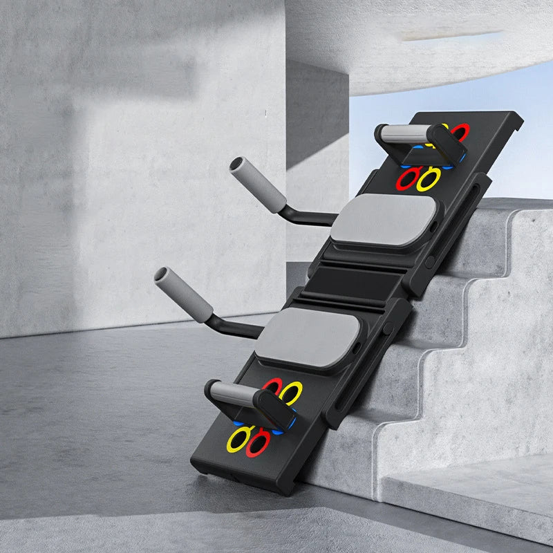 Portable Multifunctional Push-up Board Set With Handles Foldable Fitness Equipment For Chest Abdomen Arms And Back Training