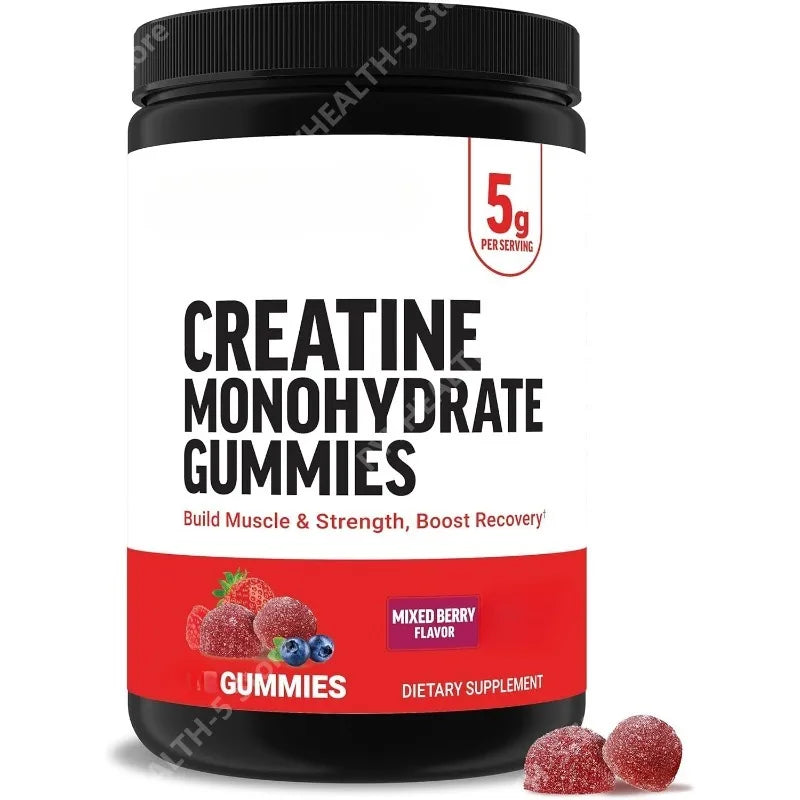 Creatine Gummies Creatine Monohydrate for Muscle Gain, Mixed Berry Men’s Multivitamins, Multivitamin for Men Plus Amino Acids