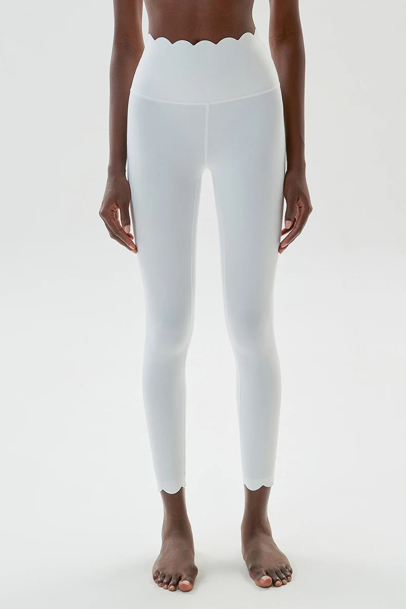 High Waist Sports Leggings Women Solid Color Stretchy Soft Yoga Pants Close Fit Breathable Gym Tights Female Running Sportswea