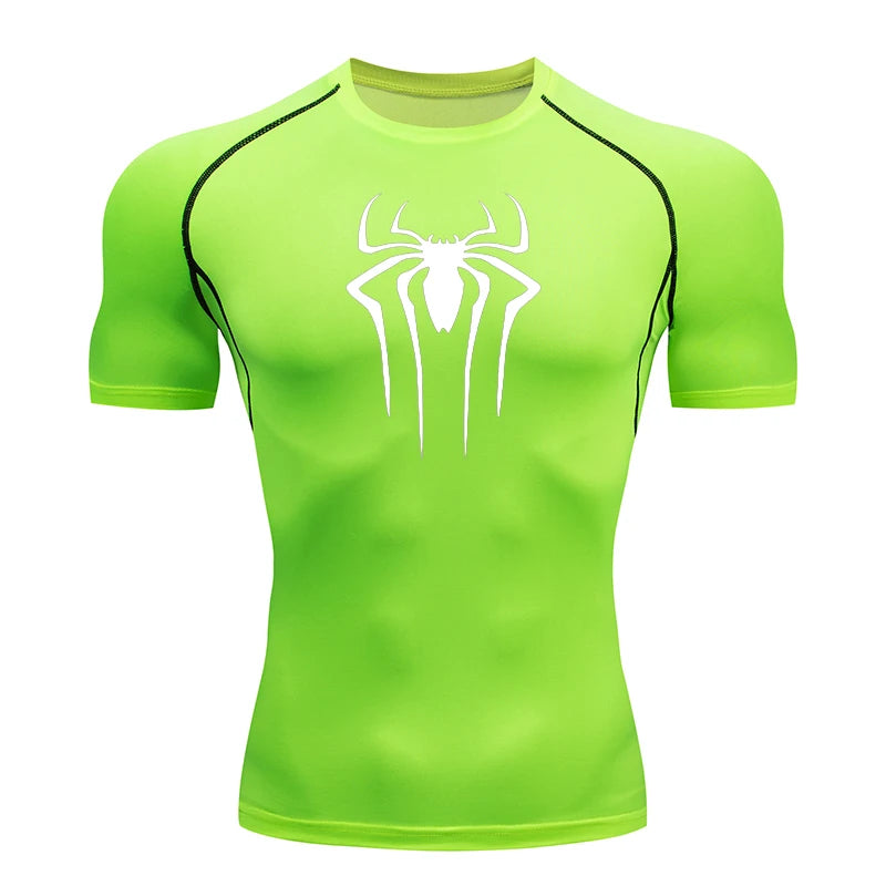 2024 Compression T Shirt Men Short Sleeve Sport Tees Fitness Running Sportsear Men Gym Elastic Quick Dry Jogging T-shirt Tops