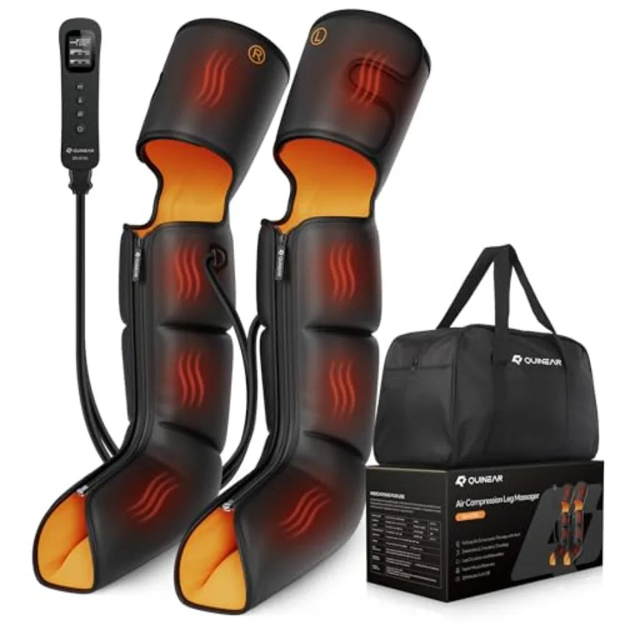 Leg Massager 3-in-1 Foot Calf and Thigh Massager with Heat and Compression Therapy Leg Massage Boots for Pain Relief FSA-HSA El
