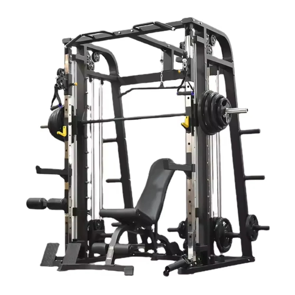 Custom-designed New Model Wholesale Price Commercial Multi-Function Fitness Equipment Smith Machine Squat Rack Multi-Gym