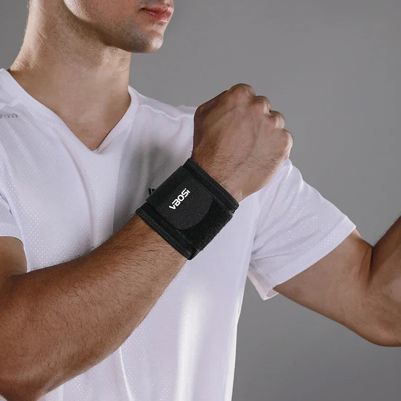 1 Piece Unisex Elastic Wrist Wraps Weight Lifting Brace Guard Band for Gym Fitness Protection Barbell Strap