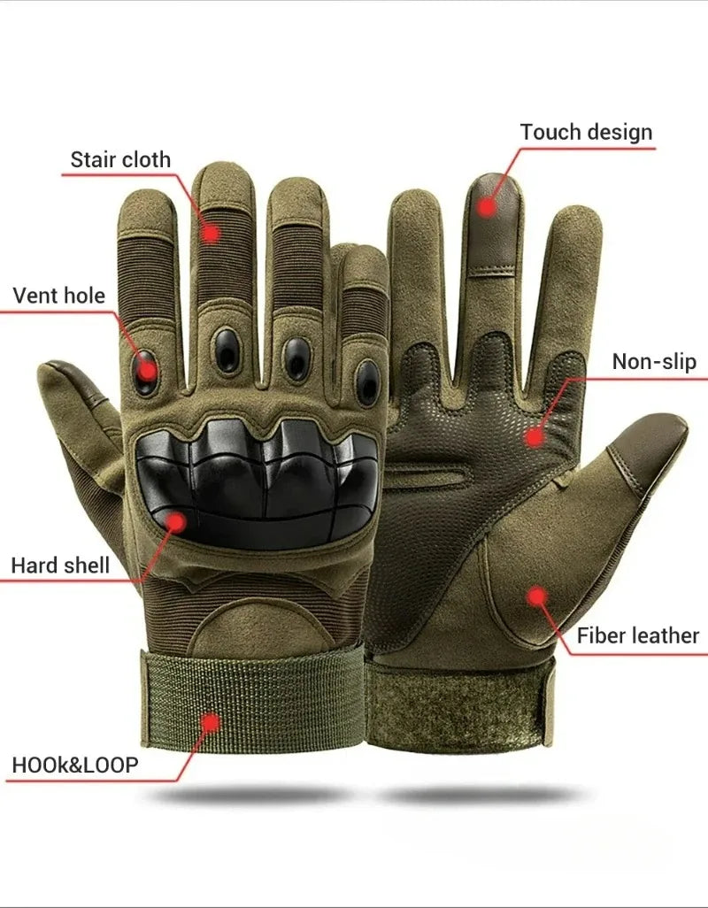 Motorcycle Camping Cycing Hiking Rock Climbing Tactical Gloves Touch Design Fitness Protection Sports Hunting Gloves