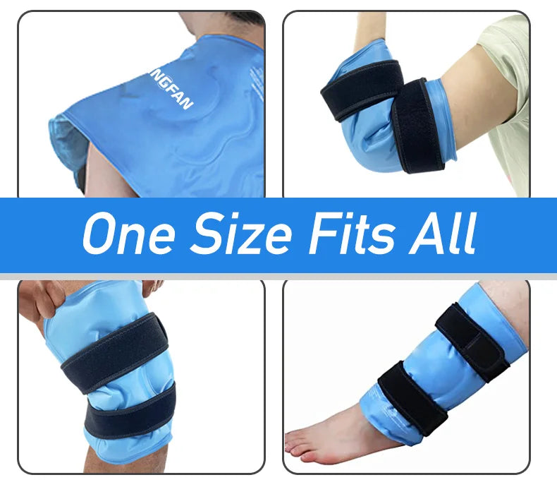Ice Pack Knee Pain Relief Reusable Gel Ice Wrap Leg Injuries Swelling Knee Replacement Surgery Cold Compress Tool