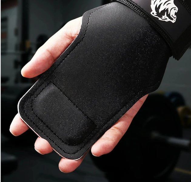 PVC Gym Gloves Grips Weight Lifting Gloves Wrist Straps Weight Power Belt Lifting Pads Deadlift Fitness Palm Protection Training