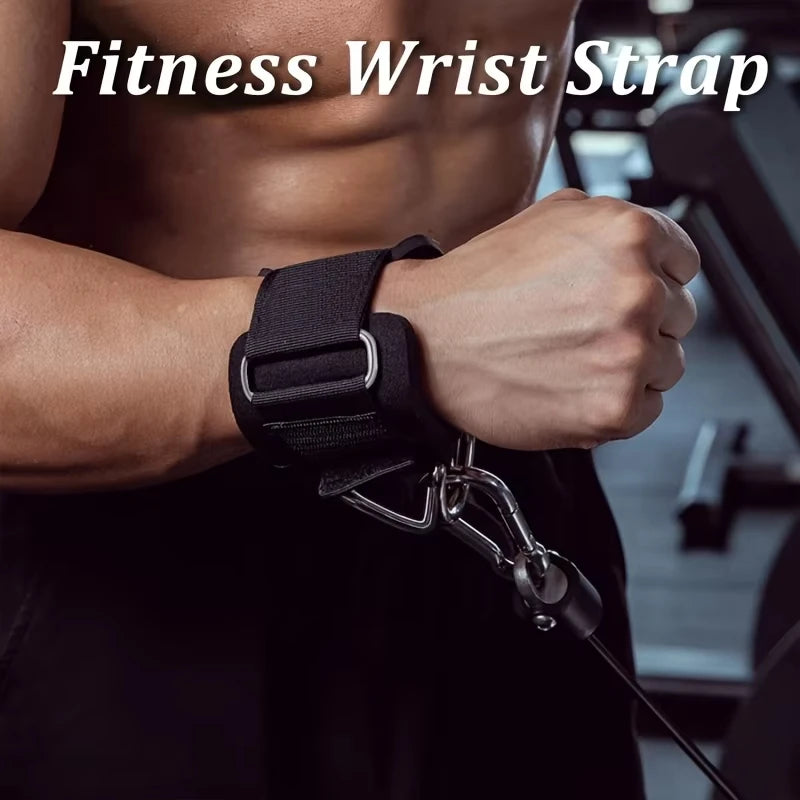 Adjustable Wrist Cuffs Neoprene Padded Straps for Cable Machines Resistant Band Strength Training Fitness Equipment