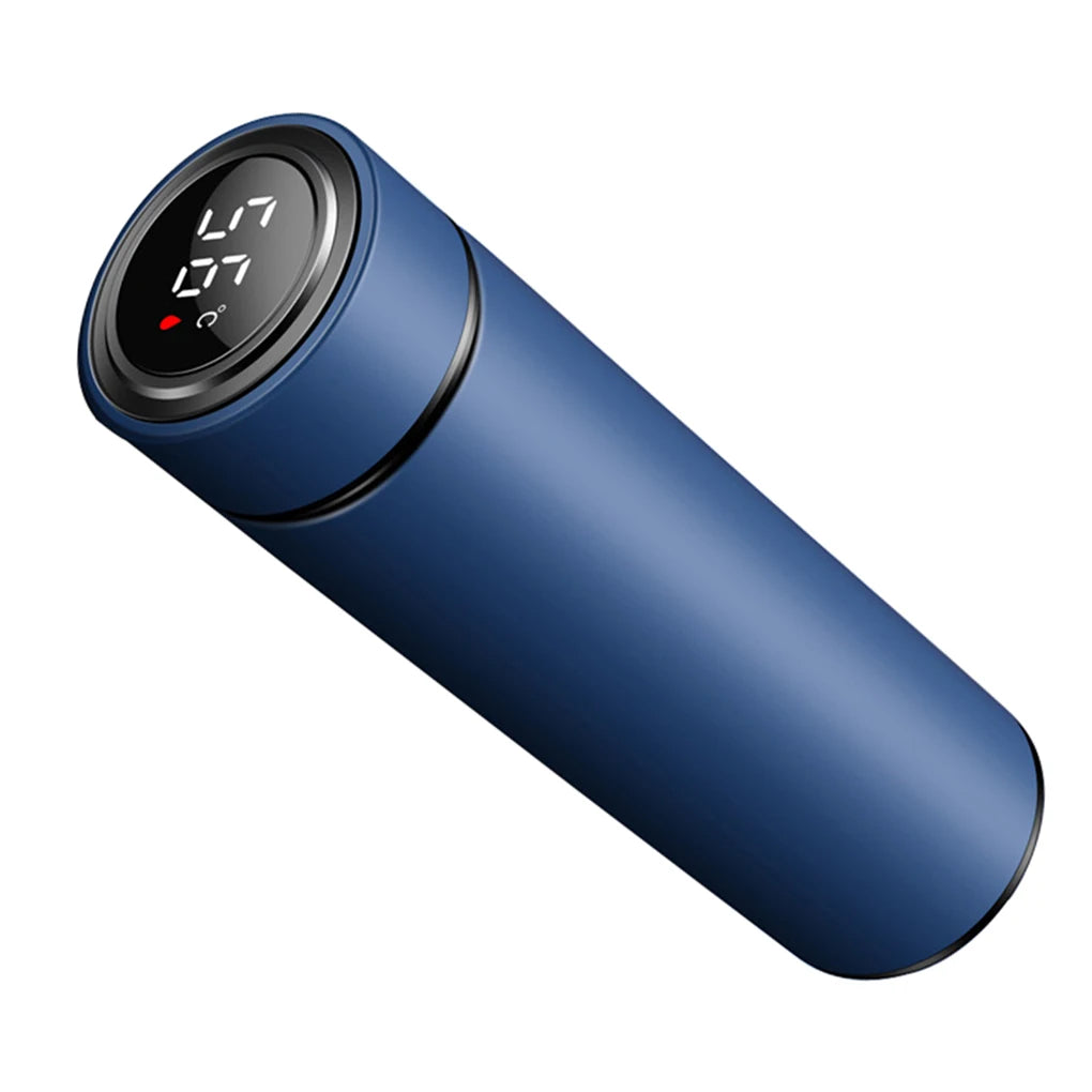 500ml Smart Insulation Cup Vacuum Bottle Thermos 304 Stainless Steel Minimalist Water Bottle LCD Digital Screen Portable Cup