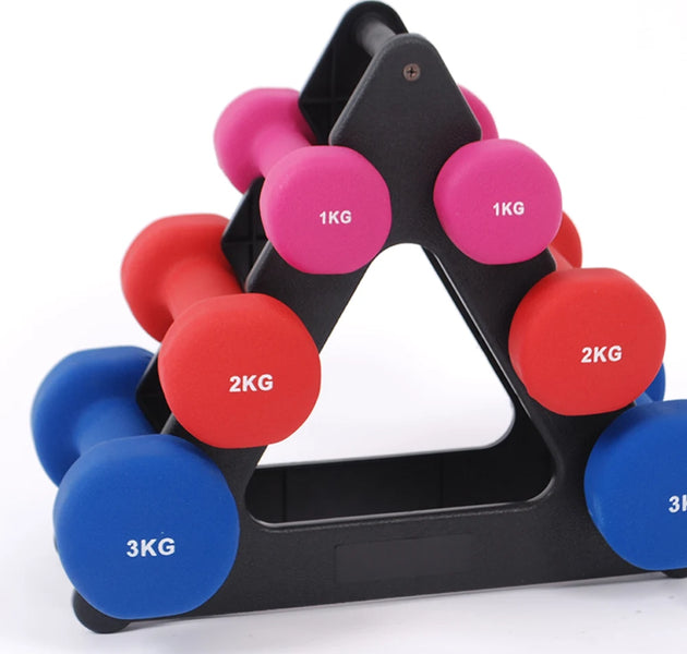 Weight Storage Organizer 3 Tier Dumbbell Holder Compact Dumbbell Rack Stand Only Small for Home Gym Organization