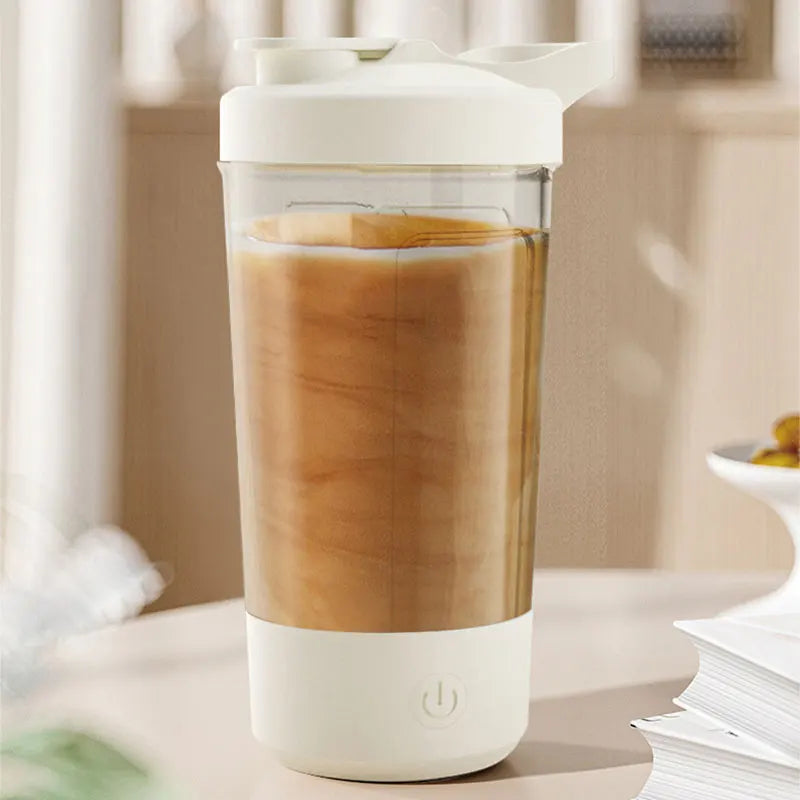 Electric Self Stirring Mug,Protein Powder Milkshake Shaker Bottle,USB Charging Shaker Cup with Scale 15 Oz Water Cup BPA Free