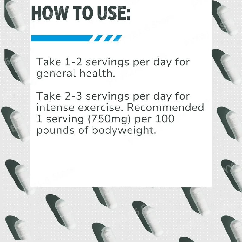 Creatine HCl Capsules High Absorption Supports Physical Performance Energy Metabolism Fitness Supplement 90 Capsules for Adult