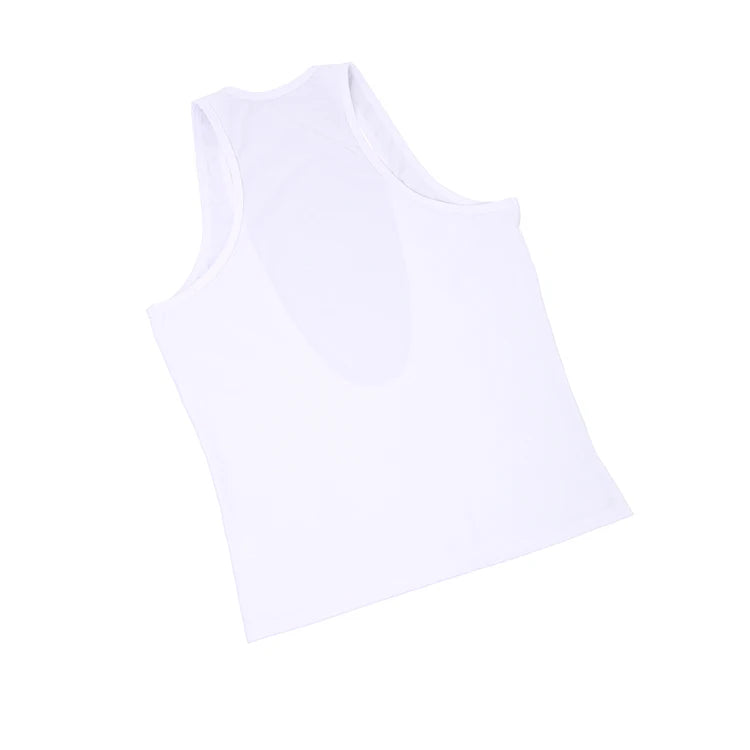 Muscle Tank Vest Men's Sports Sleeveless Shirts Sexy Deep V Neck Loose Summer Vests Solid Color T Shirts Fitness Gmy Tops