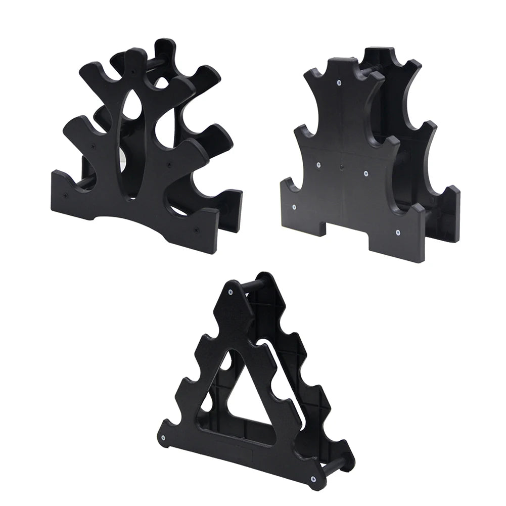 Weight Storage Organizer 3 Tier Dumbbell Holder Compact Dumbbell Rack Stand Only Small for Home Gym Organization