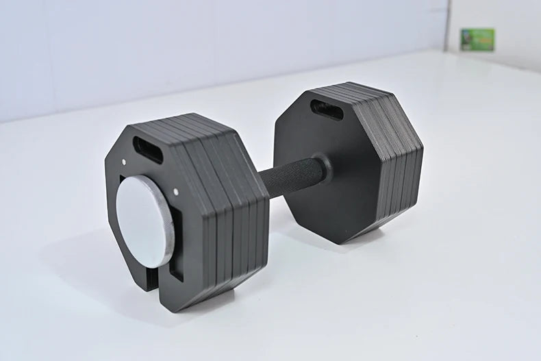New hot selling plug-in adjustable dumbbell, detachable multifunctional octagonal dumbbell, 2kg incremental dumbbells