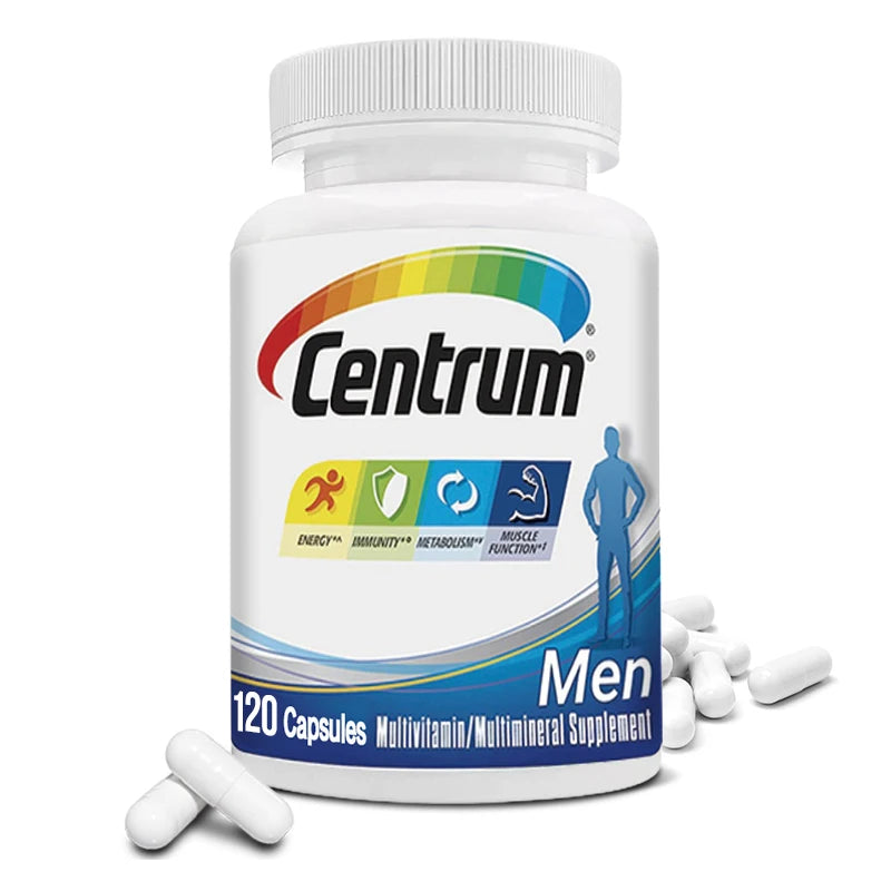 Men's multivitamin/multimineral supplement with vitamin D3, B vitamins and antioxidants to support fat metabolism