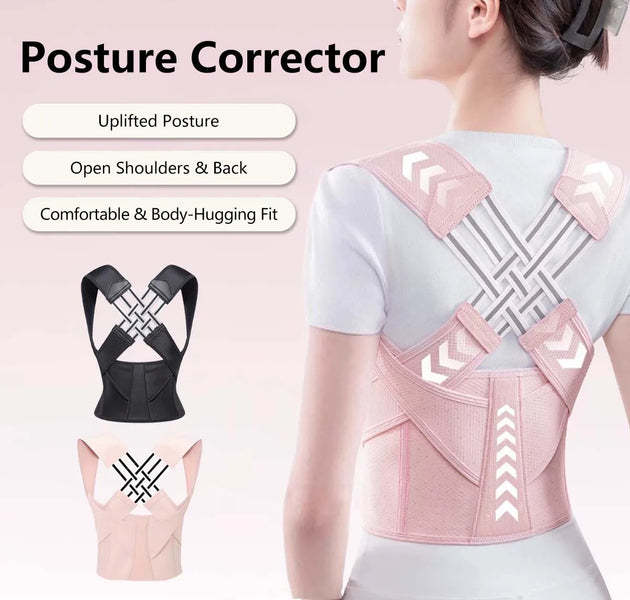 Posture Corrector | Adjustable Back Support Belt for Abdominal Waist Correction,  Spine Alignment Waist Trainer Unisex