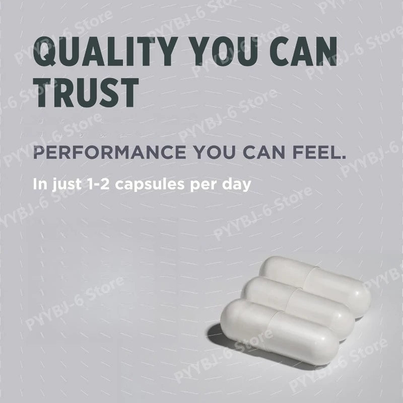 Creatine HCl Capsules High Absorption Supports Physical Performance Energy Metabolism Fitness Supplement 90 Capsules for Adult