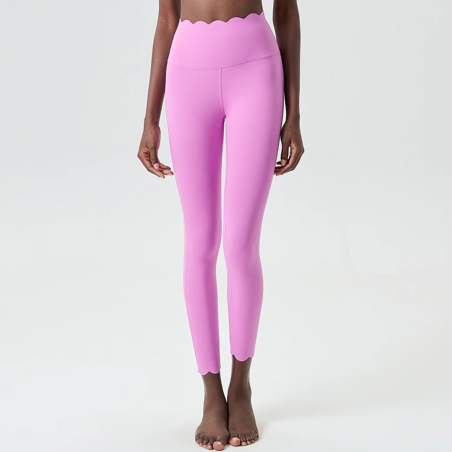 High Waist Sports Leggings Women Solid Color Stretchy Soft Yoga Pants Close Fit Breathable Gym Tights Female Running Sportswea