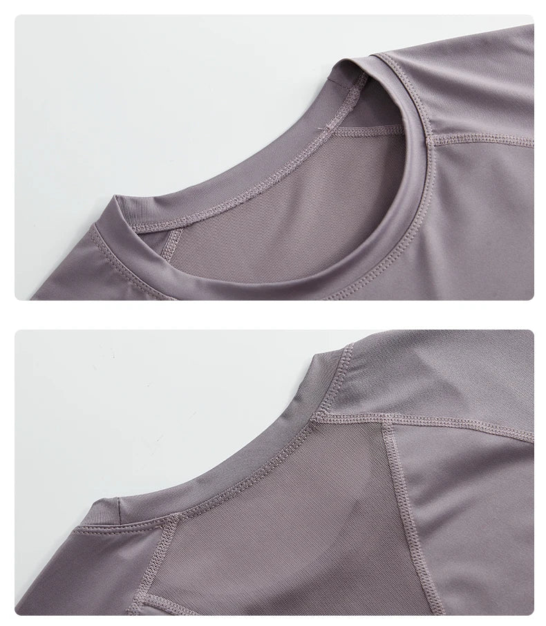 DRUR Women Yoga Suit Summer Lightweight Sport Outfit 2 in 1 High Waist Leggings Sets Fitness Workout Clothes Activewear 2025 New