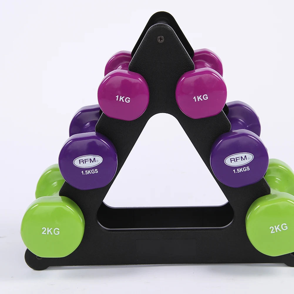 Weight Storage Organizer 3 Tier Dumbbell Holder Compact Dumbbell Rack Stand Only Small for Home Gym Organization