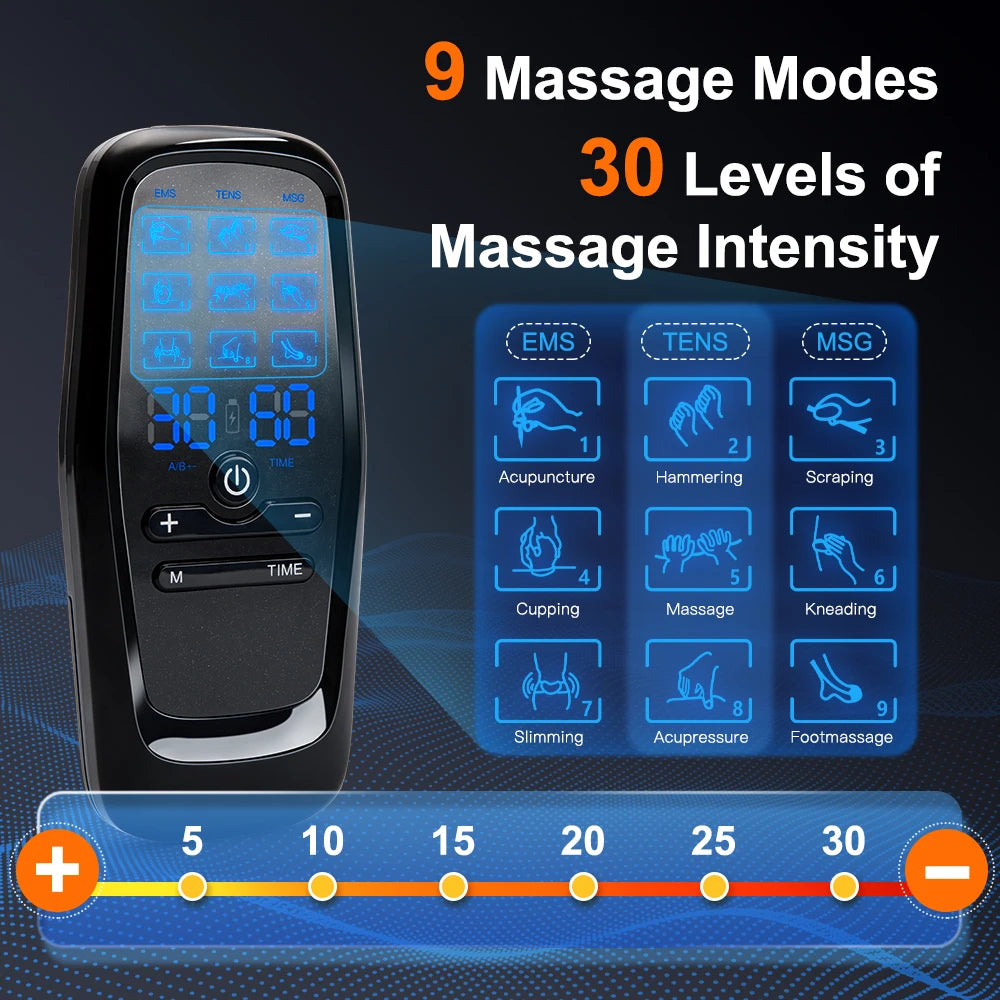 EMS Eletric Muscle Stimulation USB Physiotherapy Tens Unit Machines Pulse Impulse Mini Full Body Massager Slimming Machine