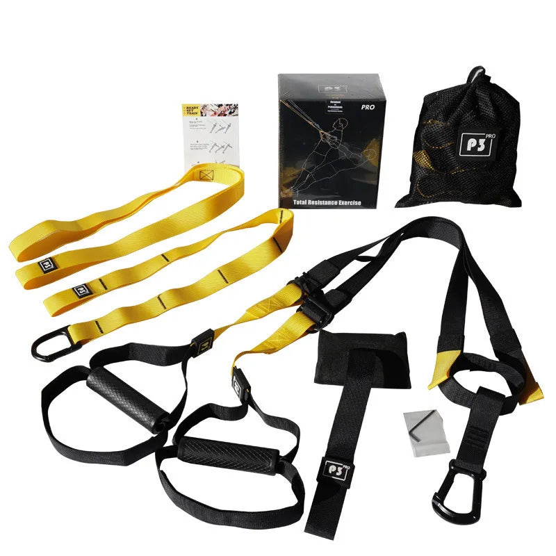 Suspension Training Strap Fitness Strength Power Suspension Trainer Adjustable Yoga Strap Wall Mount Professional Tensioner