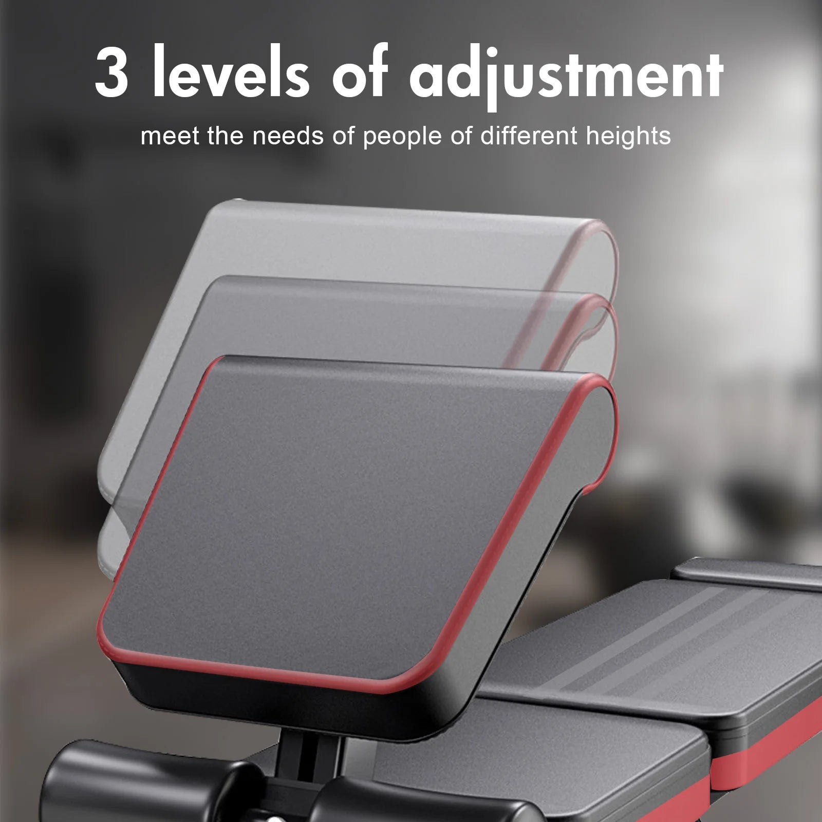 7-Level Foldable Adjustable Weight Dumbbell Bench Incline Multifunctional Bench/Headrest Leg Extended 770 lbs for Home Workouts