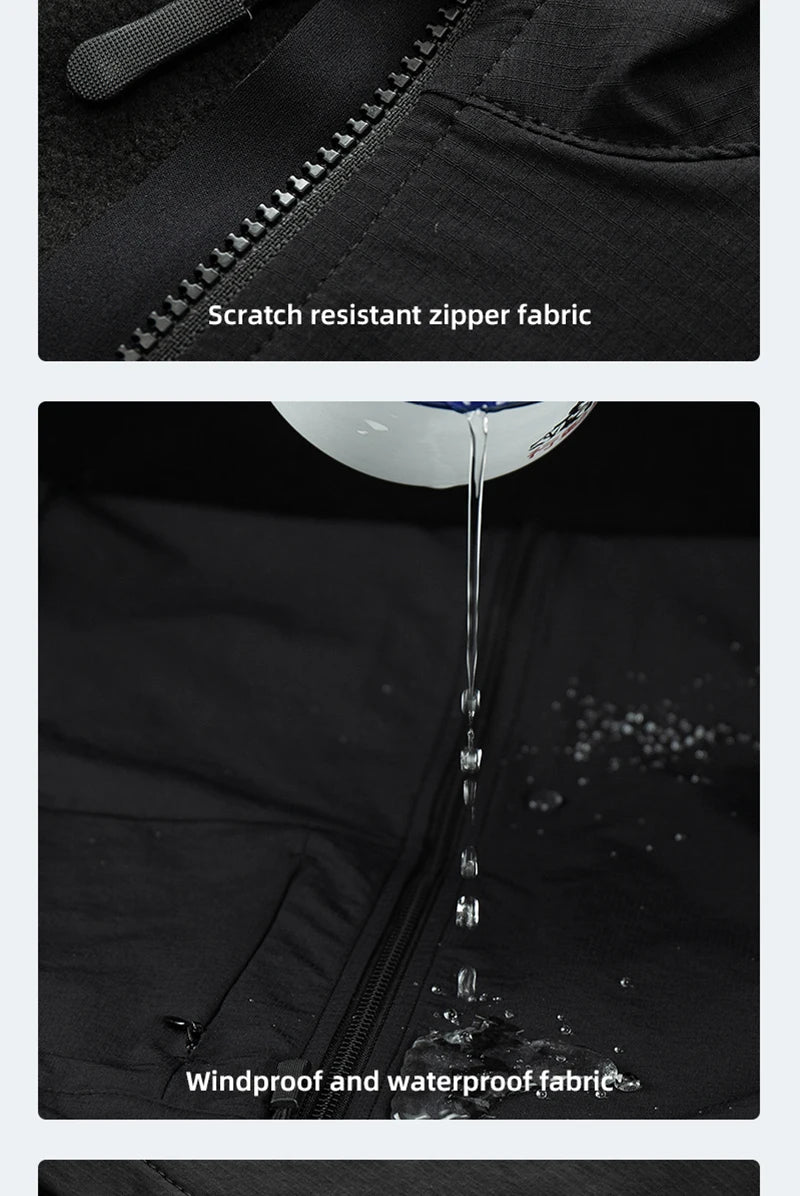 YKYW Cycling Vest Winter Waterproof Fleece Liner Rear Anti-slip Gripper Thermal Windproof Moisture Wicking 4 Pockets 7 color