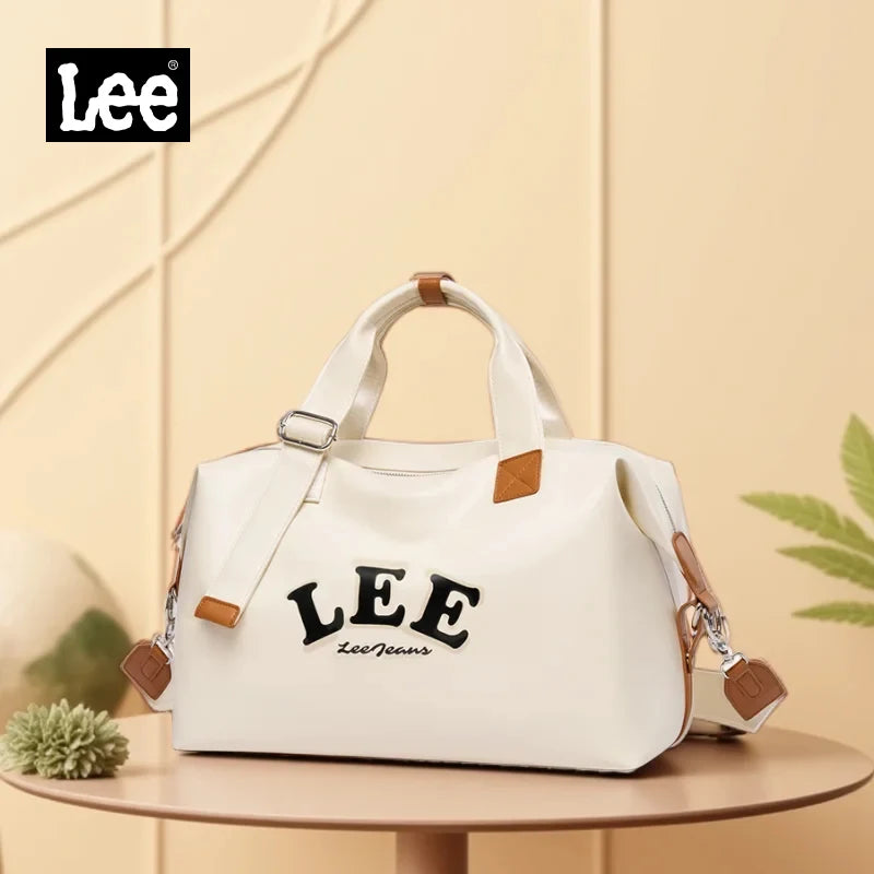 LEE Waterproof Ladies Weekend Travel Bag Women Medium Size Overnight Luggage Duffel Bag High Quality Gym Fitness Handbag School