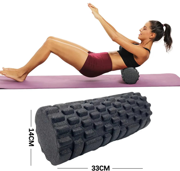 30/33cm Fitness Foam Roller Yoga Massage Roller EPP Pilates Foam Body Muscle Massage Roller Therapy Exercises Gym Home Exercise