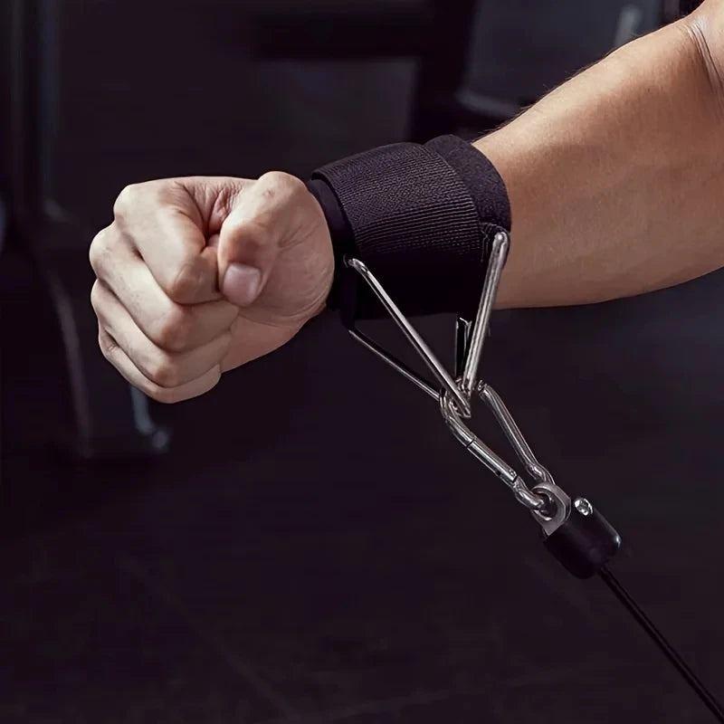 Adjustable Wrist Cuffs Neoprene Padded Straps for Cable Machines Resistant Band Strength Training Fitness Equipment