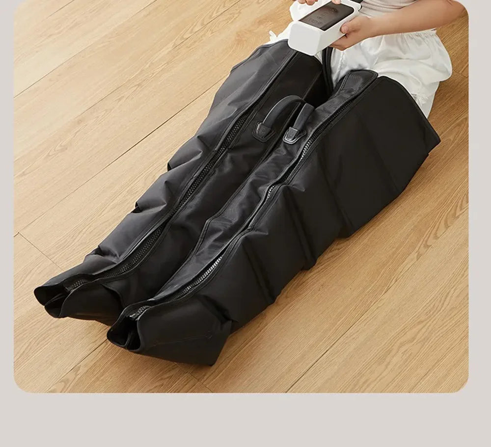 Air Compression Leg Massage 6 Airbag Pneumatic Boots Used for Circulation and Leg Muscle Relaxation to Relieve Varicos Veins NEW