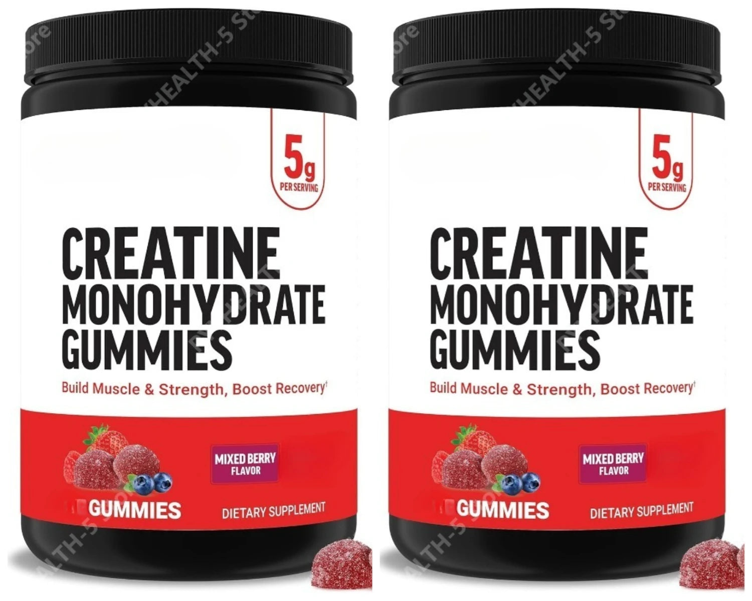 Creatine Gummies Creatine Monohydrate for Muscle Gain, Mixed Berry Men’s Multivitamins, Multivitamin for Men Plus Amino Acids