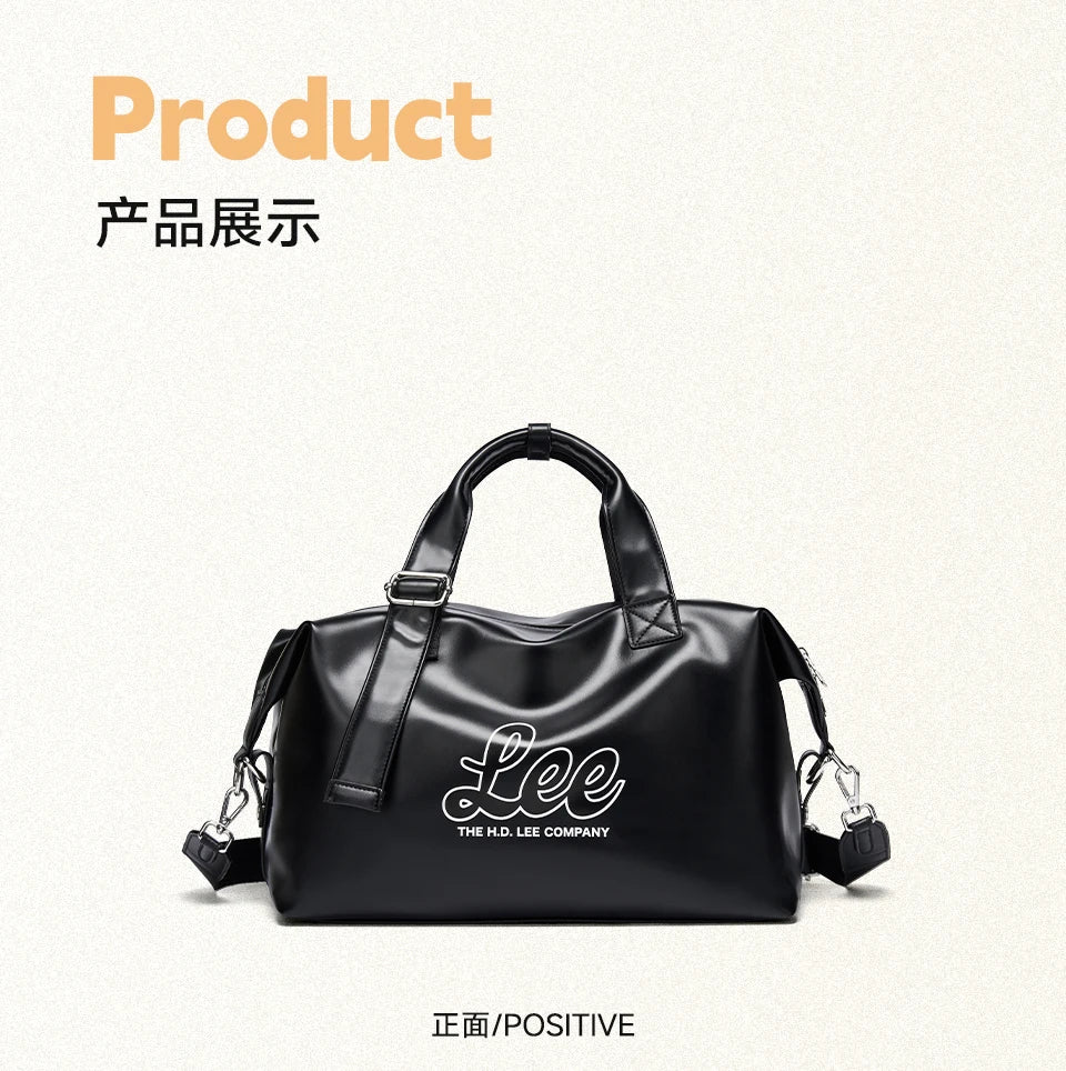 LEE Waterproof Ladies Weekend Travel Bag Women Medium Size Overnight Luggage Duffel Bag High Quality Gym Fitness Handbag School