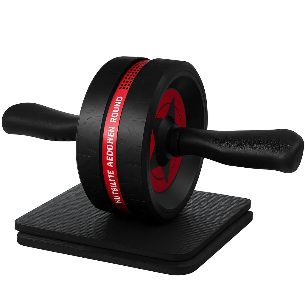 Ab Roller Wheel for Abs Workout - Abdominal Exercise Equipment with 2 Knee Pads for Home Gym, Core Strength Training, Fitness Eq