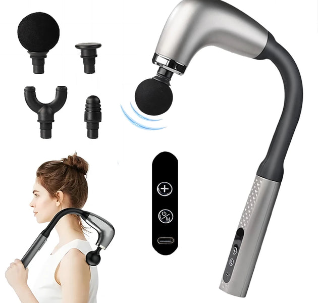 2025 New Smart Fascia Gun Electric Massager Massage Hammer Electric Fascia Gun Home Handheld Hammer Back Artifact Christmas Gift