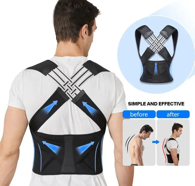Posture Corrector | Adjustable Back Support Belt for Abdominal Waist Correction,  Spine Alignment Waist Trainer Unisex