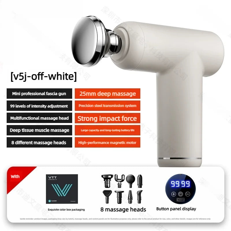 2026 Massage Gun Electric Neck Massager Smart Hit Fascia Gun for Body Massage Relaxation Fitness Electric Muscle Massag