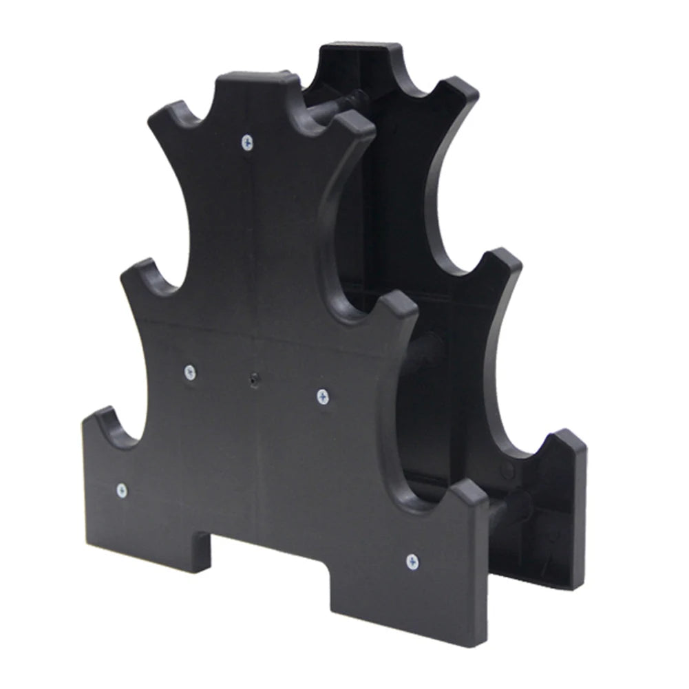 Weight Storage Organizer 3 Tier Dumbbell Holder Compact Dumbbell Rack Stand Only Small for Home Gym Organization