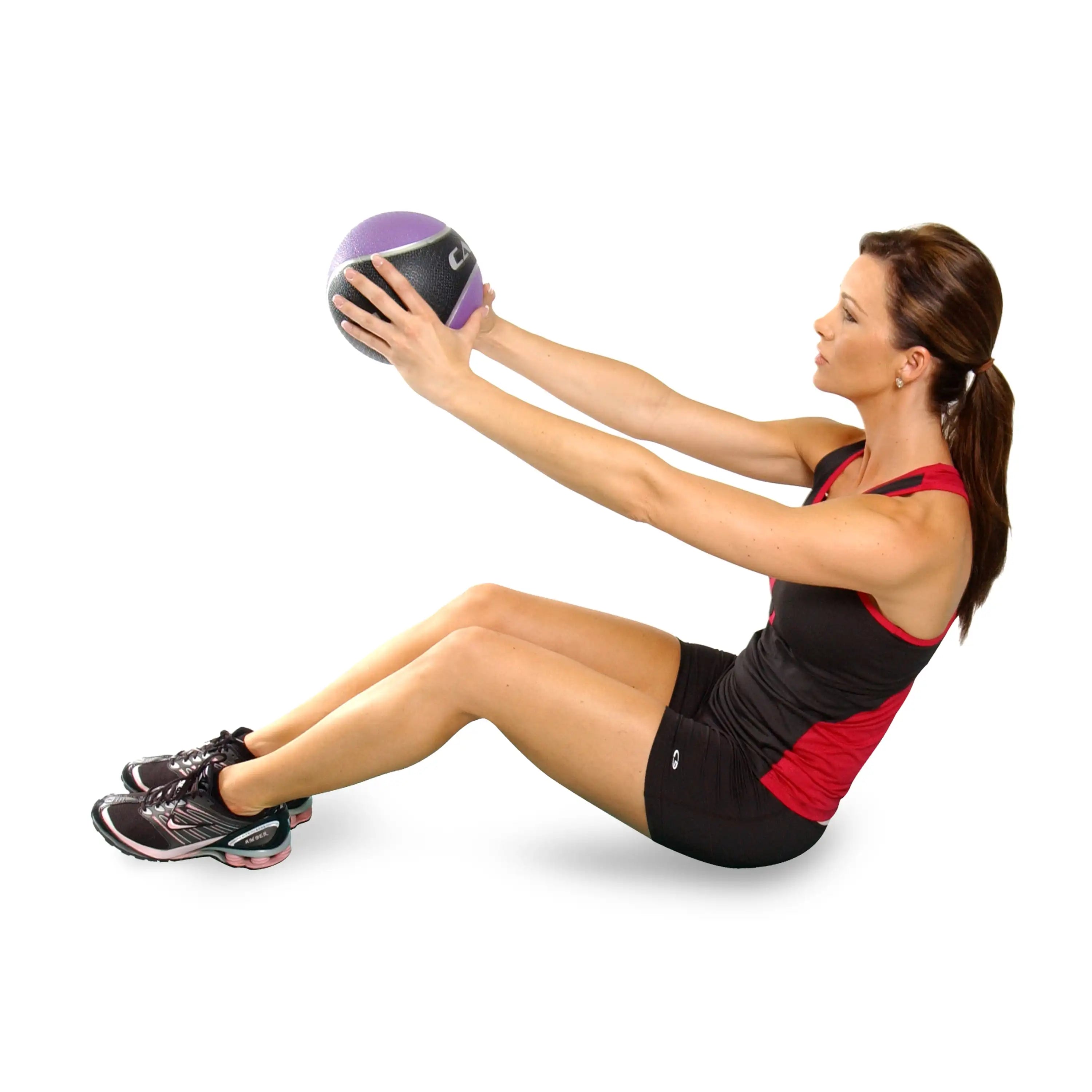 12lb Rubber Medicine Ball, Textured Grip for Strength Training, CrossFit & Gym Workouts, Durable & Bounce Resistant