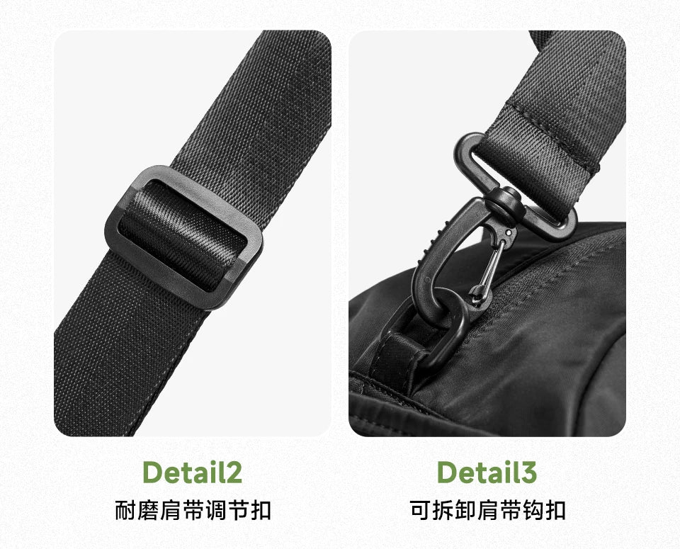 LEE Waterproof Sports Fitness Gym Bag Women Men Large Capacity Yoga Shoe Compartment Dry Pocket Luggage Travel Bag