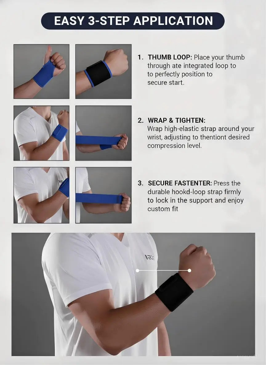 1 Piece Unisex Elastic Wrist Wraps Weight Lifting Brace Guard Band for Gym Fitness Protection Barbell Strap